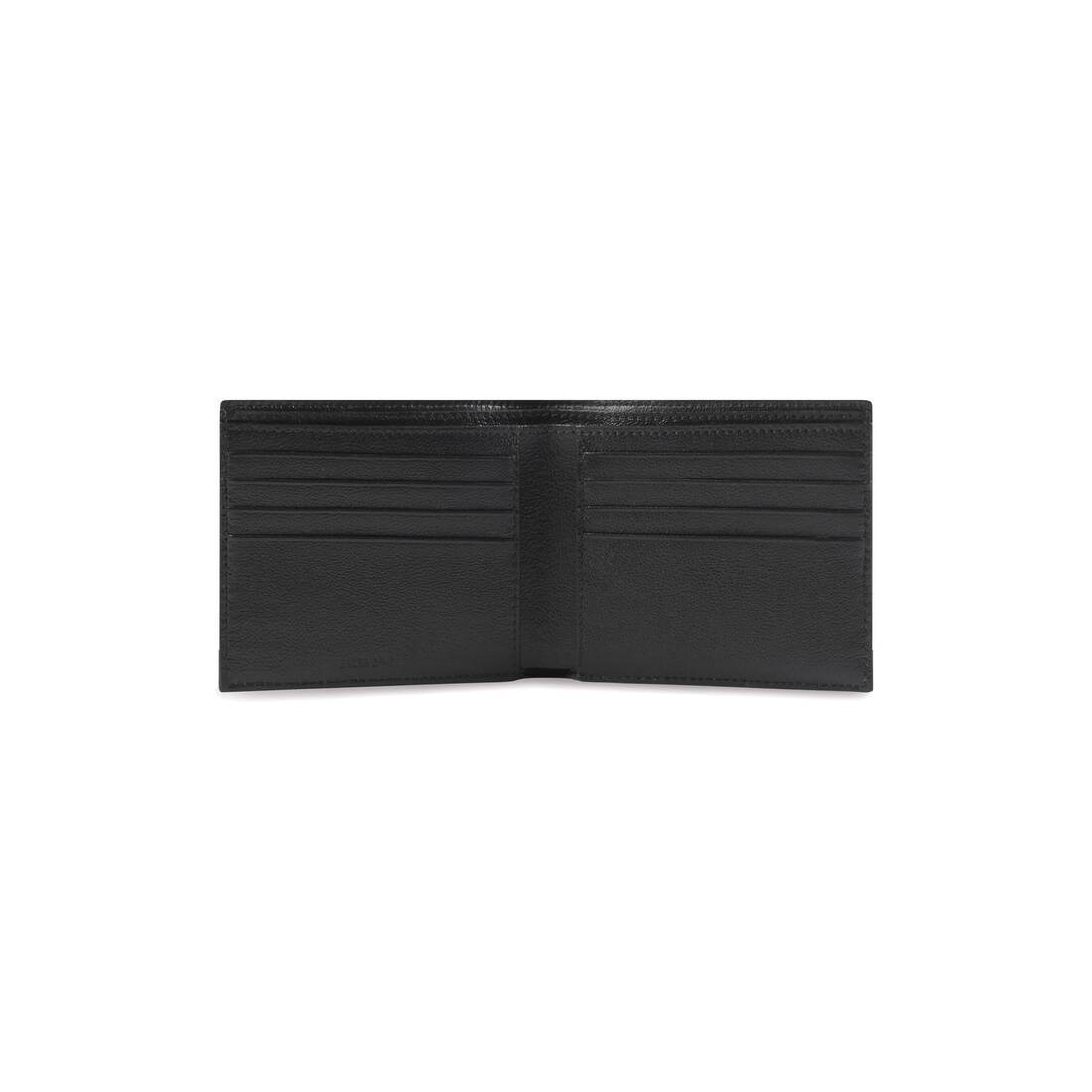 CASH SQUARE FOLDED WALLET FOR MEN IN BLACK