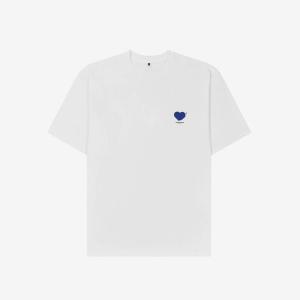 Ader Error Twin Heart Small Logo T-Shirt Off White