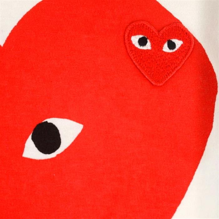 double heart short sleeve tee