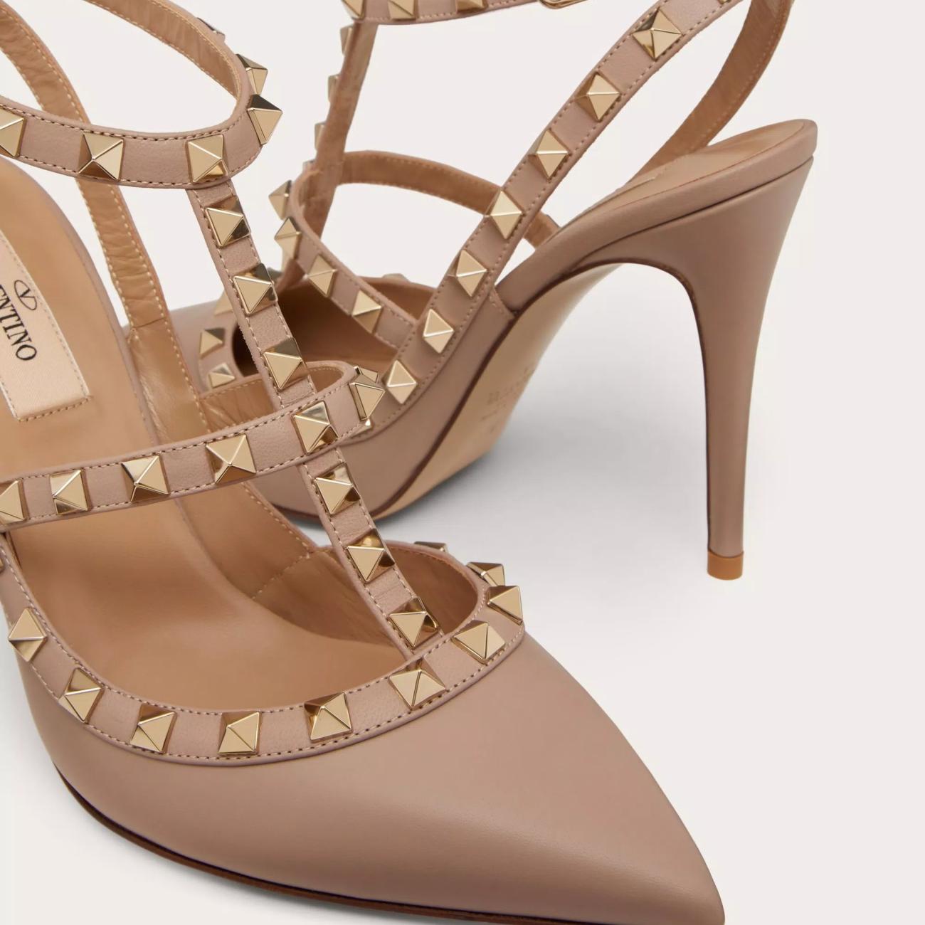 ROCKSTUD STRAP PUMPS 100MM 