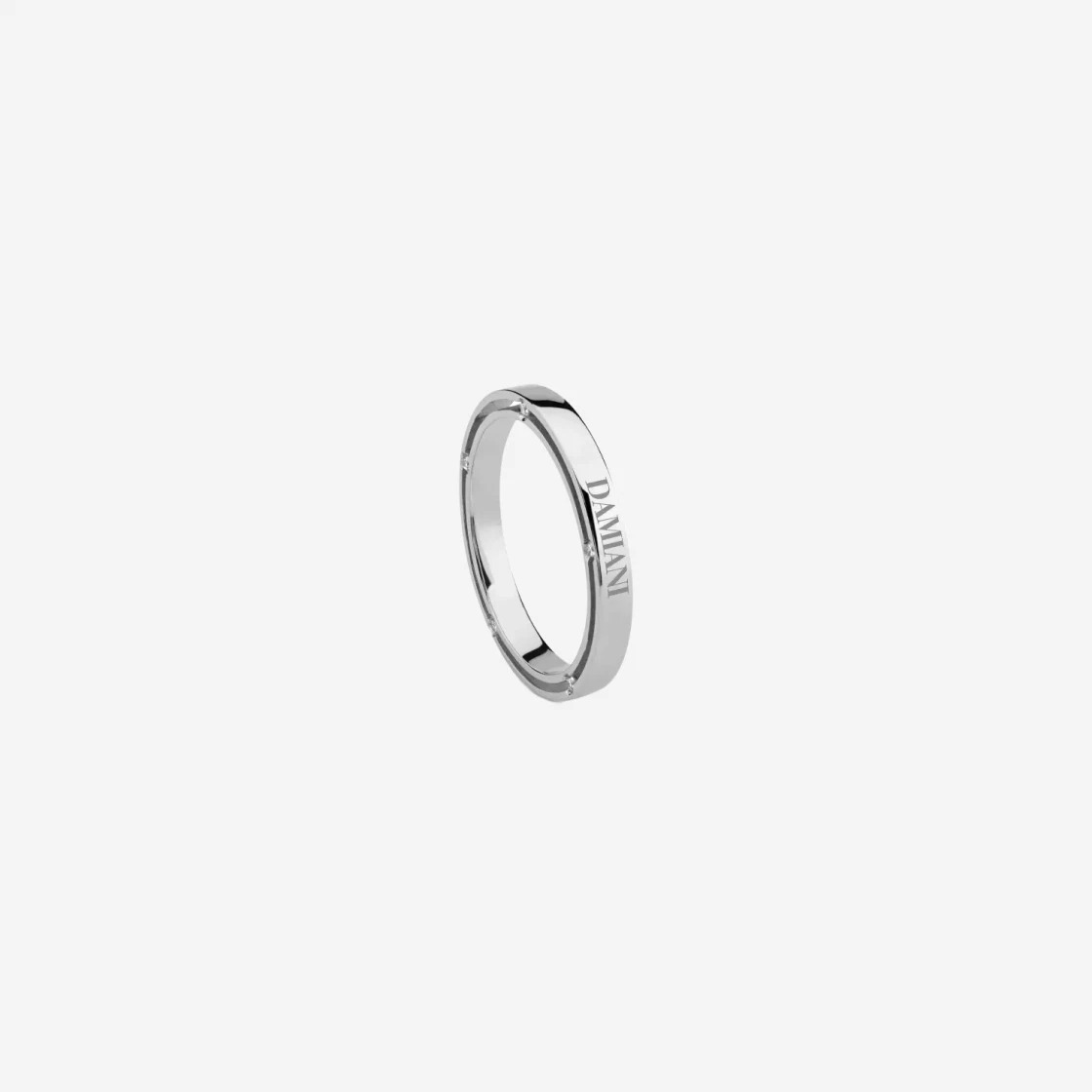 Damiani D.Side Diamonds Wedding Band White Gold