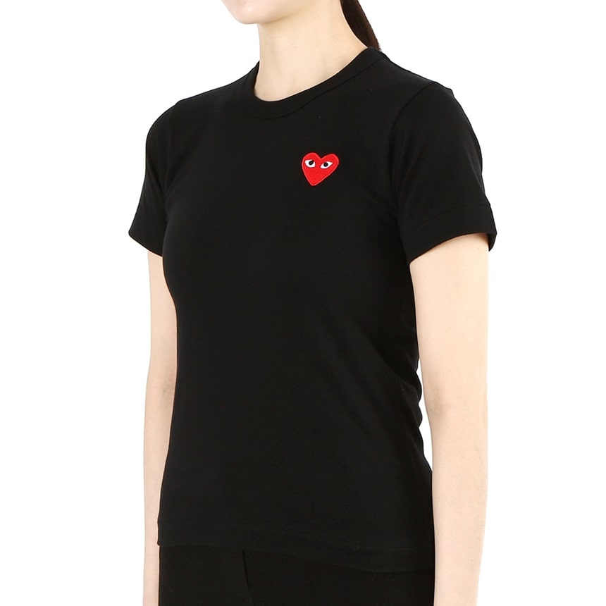 Red Heart Wappen Short Sleeve Tee BLACK