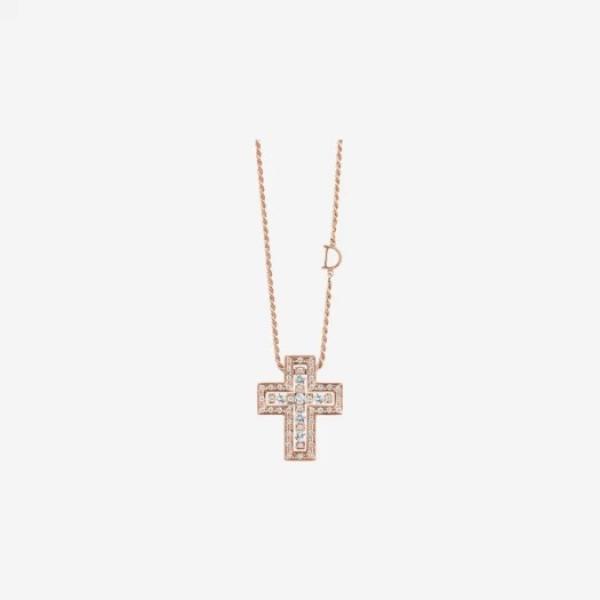 Damiani Belle Epoque Diamonds Necklace Pink Gold