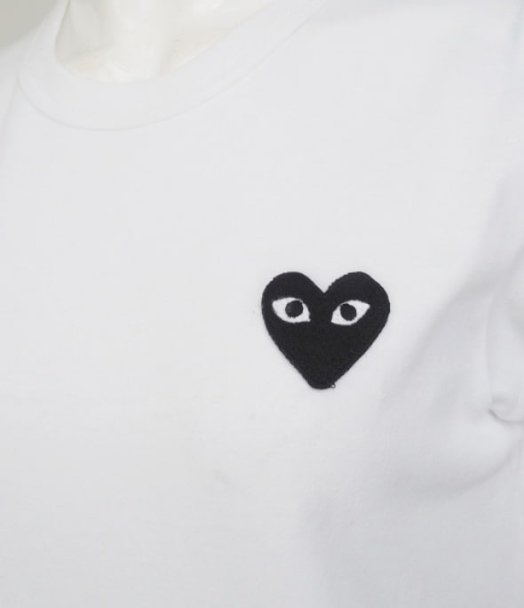 Black Heart Wappen Short Sleeve Tee white