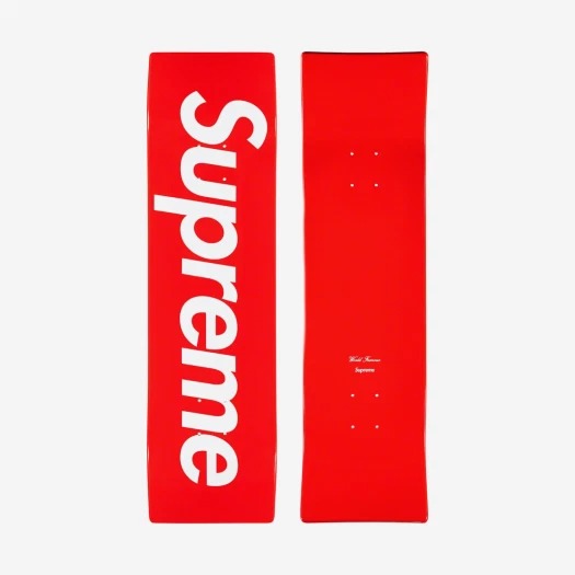 Supreme Uncut Box Logo Skateboard Deck Red - 22SS