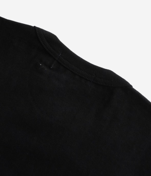 Small Red Heart Waffen Short Sleeve Tee black