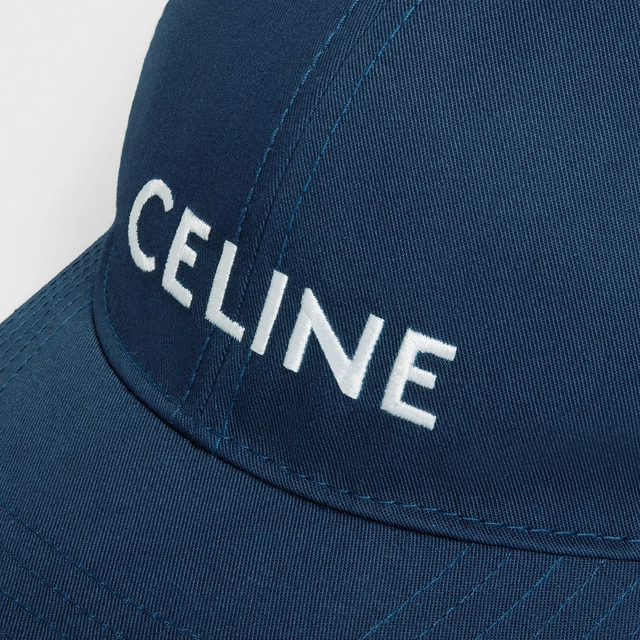 CELINE BASEBALL CAP - COTTON MARINE
