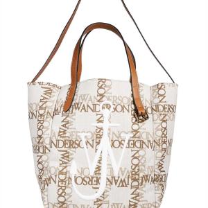 23SS BELT TOTE BAG WITH LOGO GRID