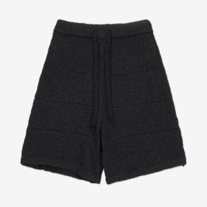 Men's knitted shorts - black 