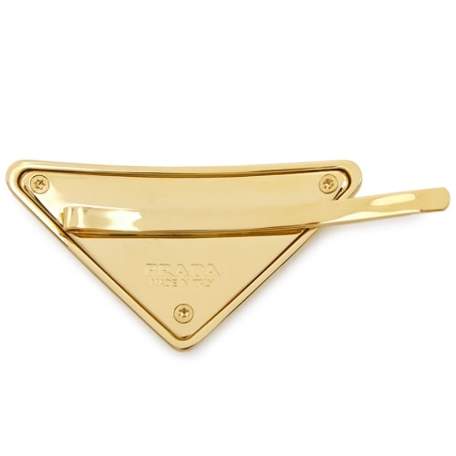 Triangle logo hair clip