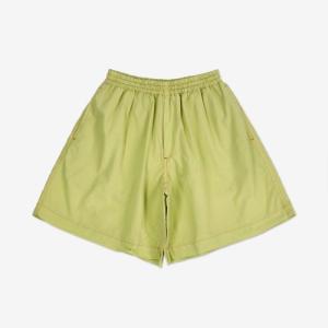 Men's Elastic Shorts Pants - Apple Green