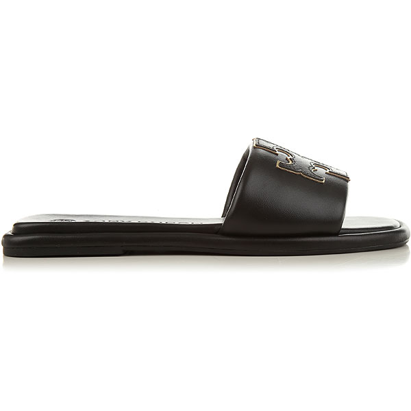 double tee sports slide slippers black