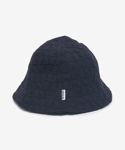 Common Embossed Logo Bucket Hat - Dark Navy 