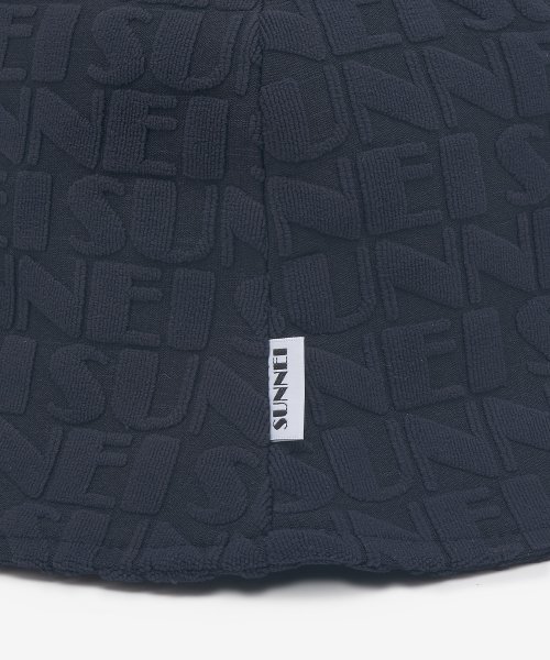 Common Embossed Logo Bucket Hat - Dark Navy 