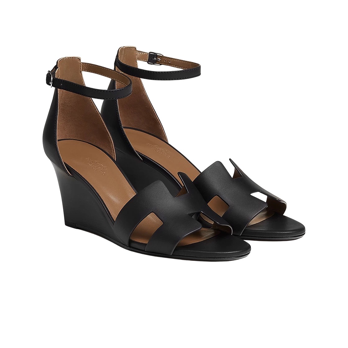 Hermes Legend Sandal Calfskin & Noir