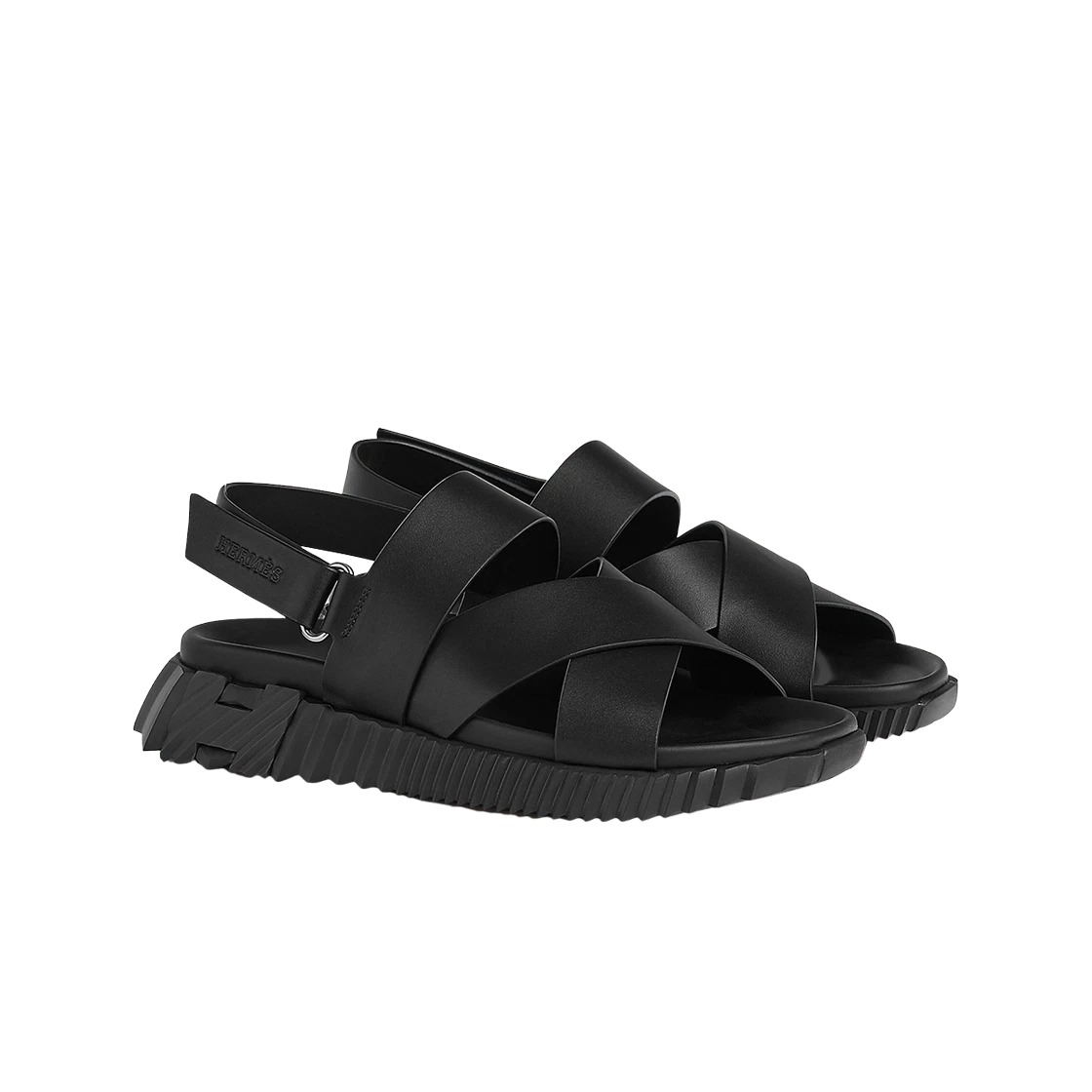 Hermes Electric Sandal Calfskin & Noir