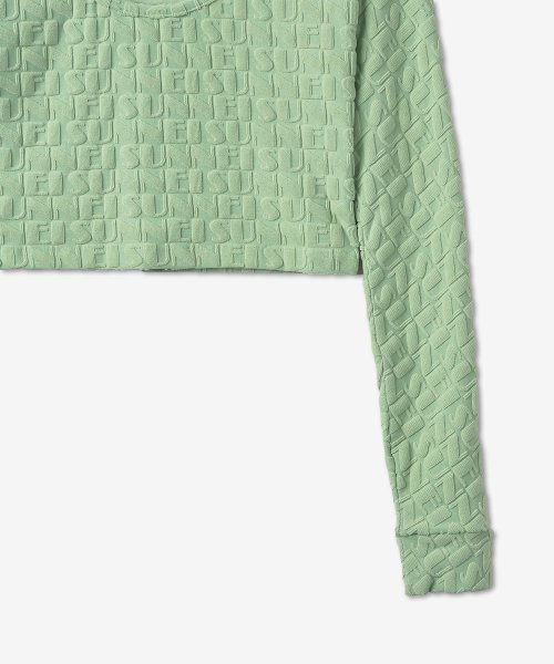 Women's cropped knit - sage green