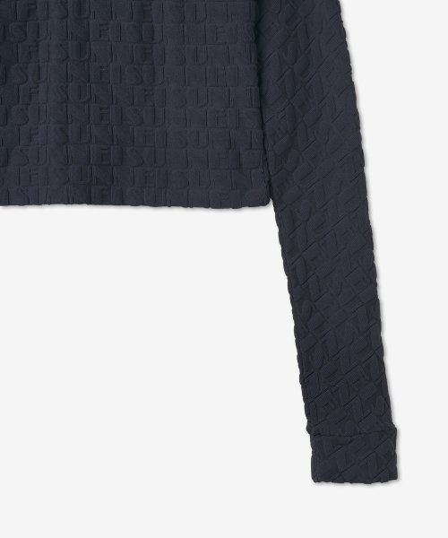 Women's cropped knit - dark navy