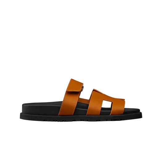 (W) Hermes Chypre Sandal Suede Goatskin & Naturel