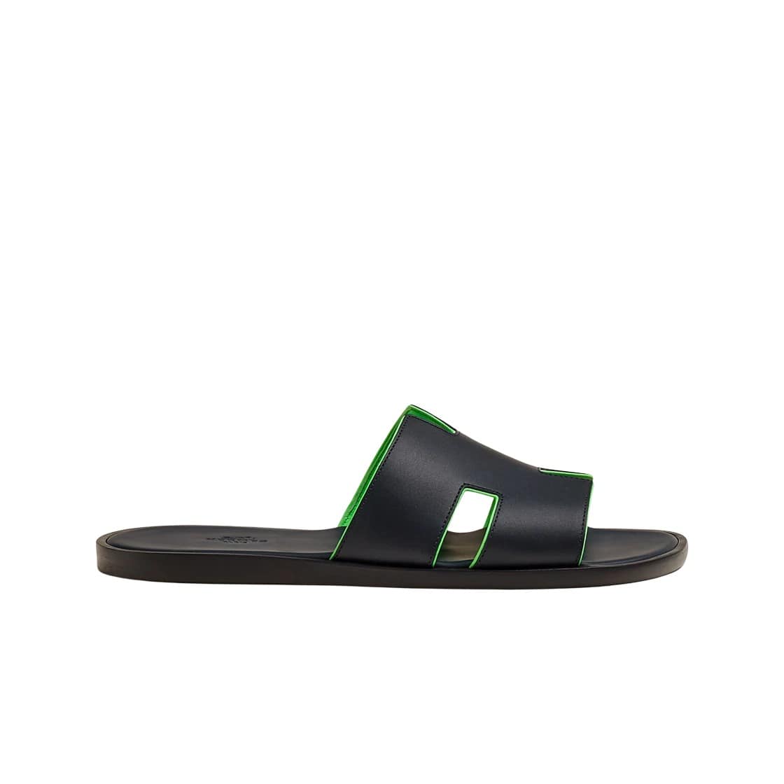 Hermes Izmir Sandal Nappa & Marine Vert Fluo