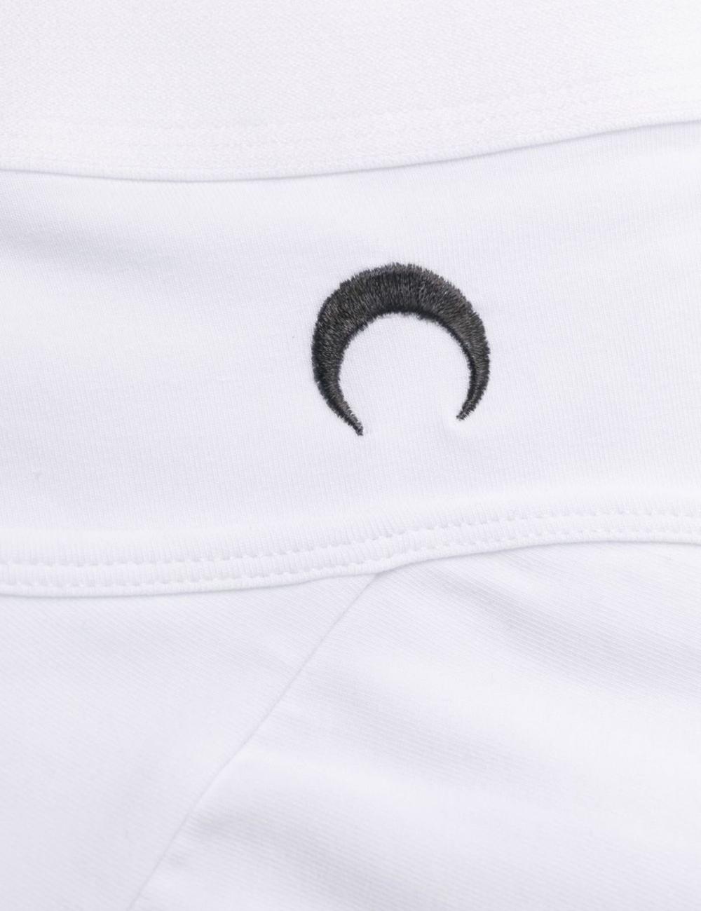 Crescent Moon high-waisted briefs white