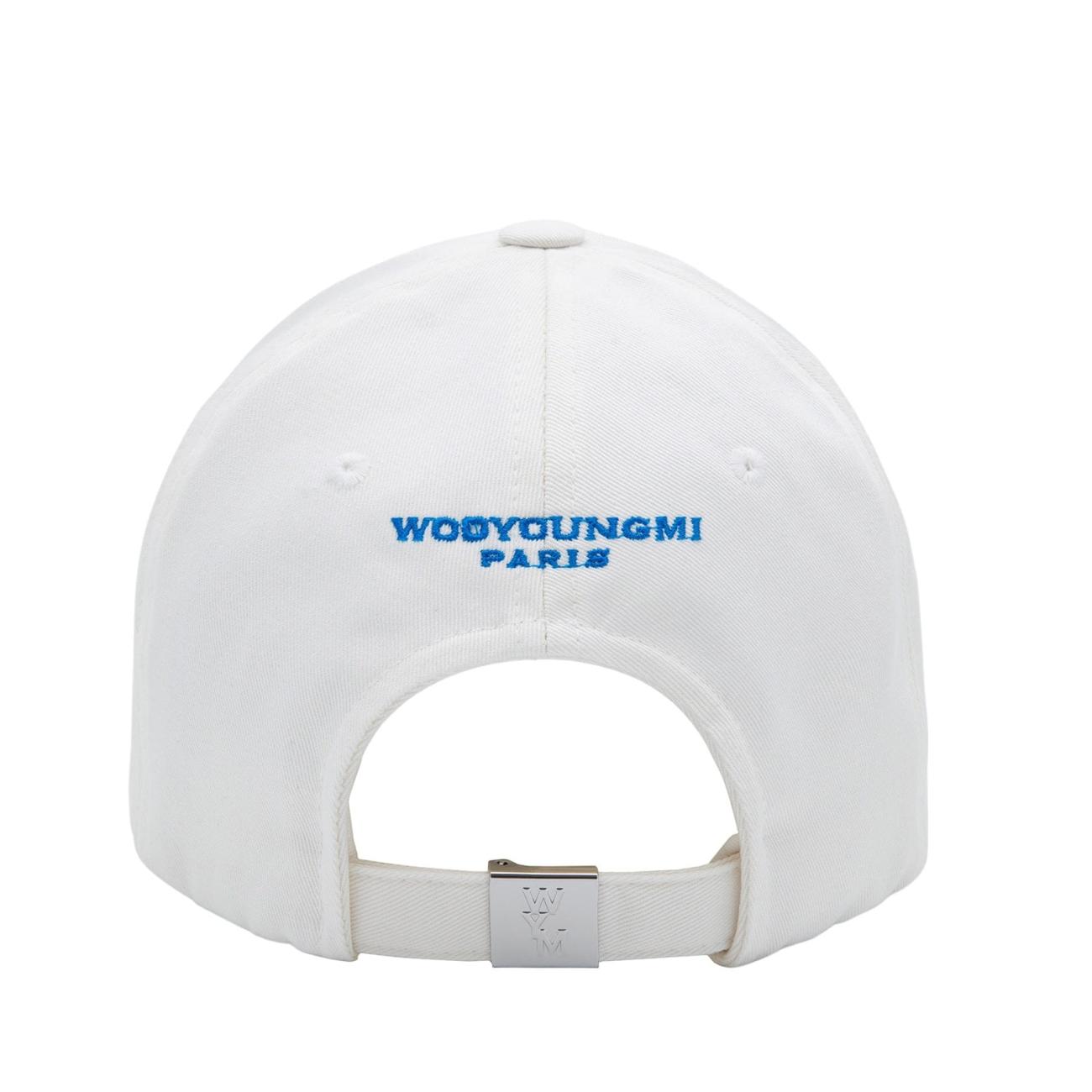 Wooyoungmi WM Logo Cap white