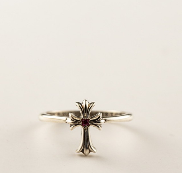 CH cross bubble gum ring paver ruby (after)