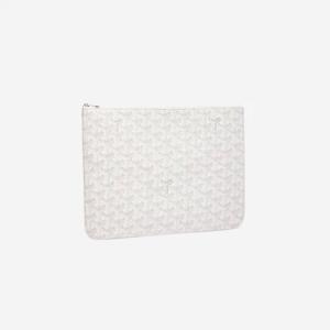 Goyard Senat Pochette MM White