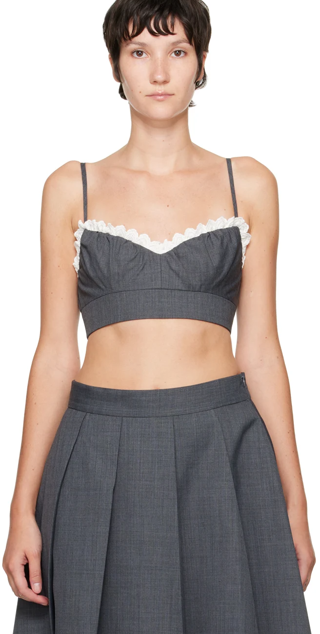 Gray Bralette Camisole
