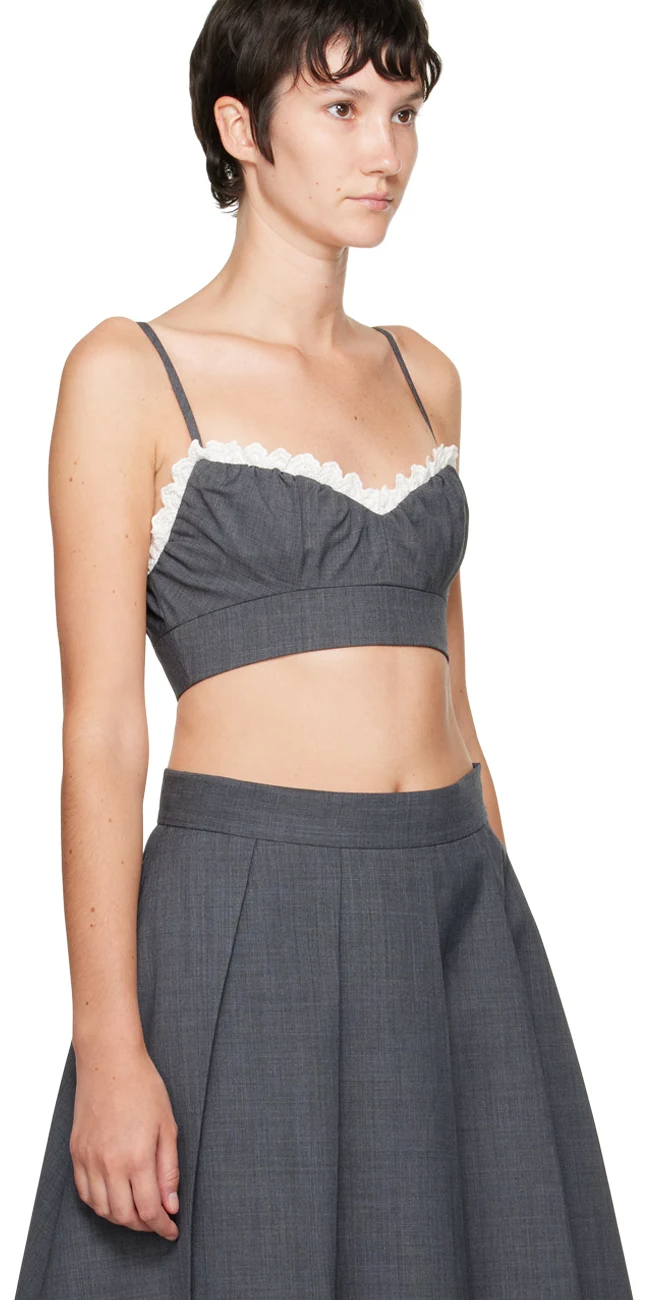 Gray Bralette Camisole