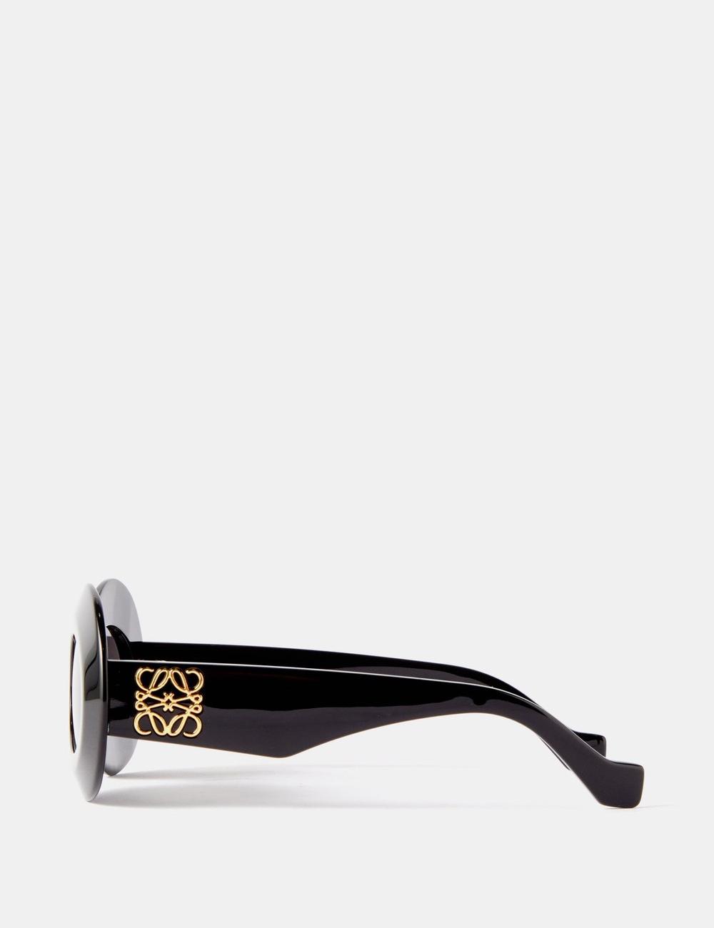 Loewe Eyewear Oversized Oval Acetate Sunglasses Mens Black