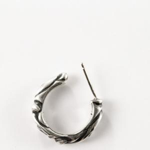 Scroll hoop earrings