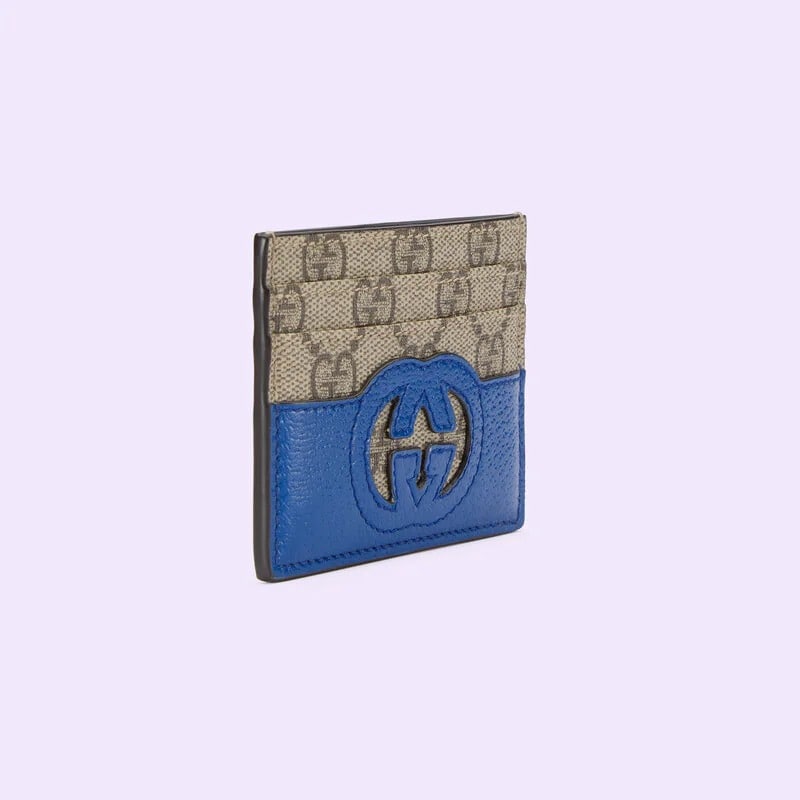 Cut-out Interlocking G-Card Wallet