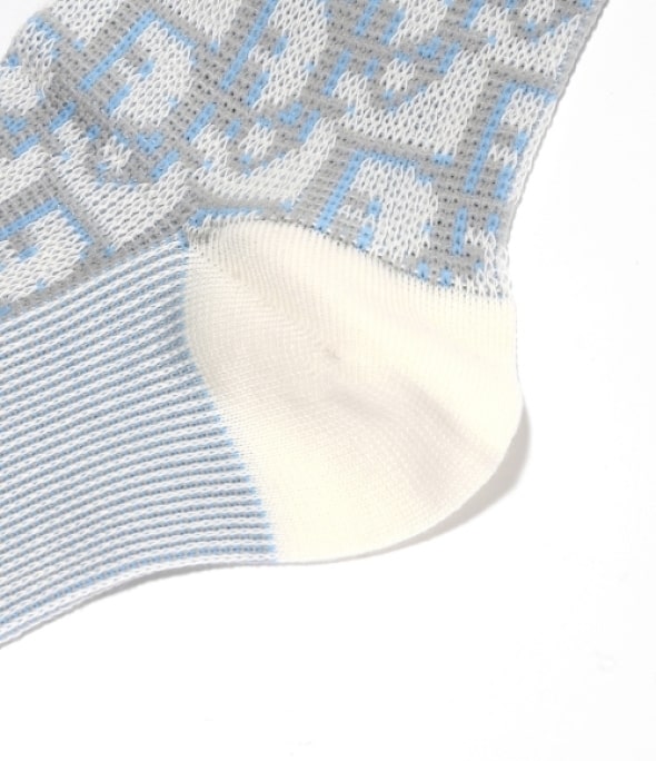 oblique socks blue