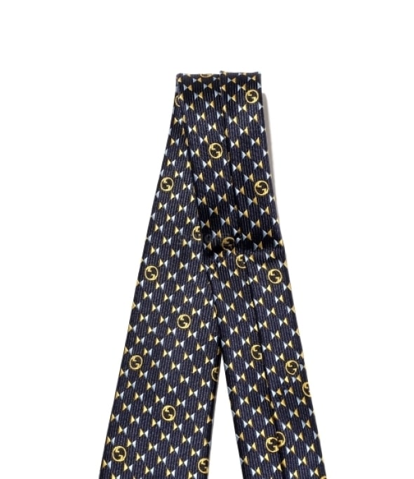 Round interlocking G silk tie