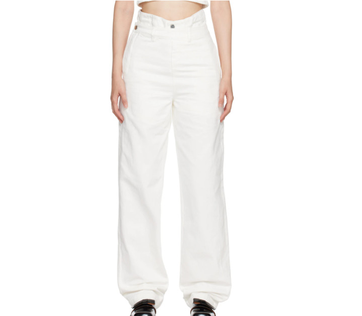 White Double Layer Jeans