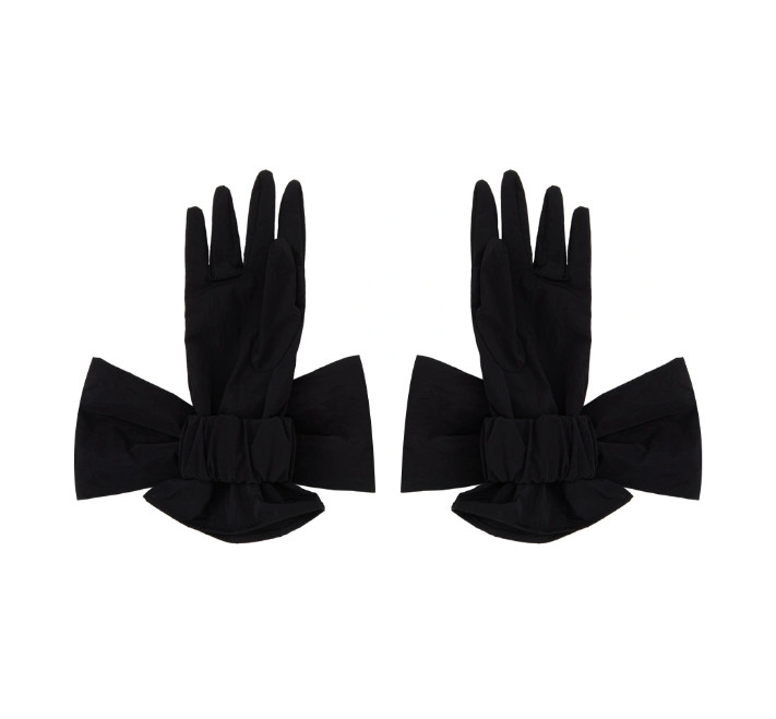 Exclusive Black Ribbon Gloves
