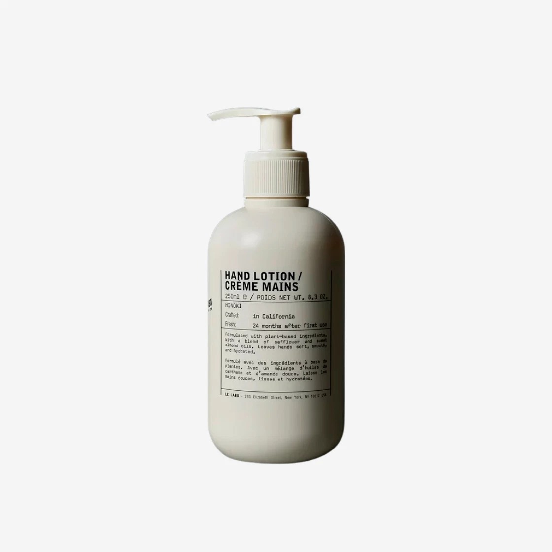 Le Labo Hand Lotion Hinoki 250ml (Korean Ver.)