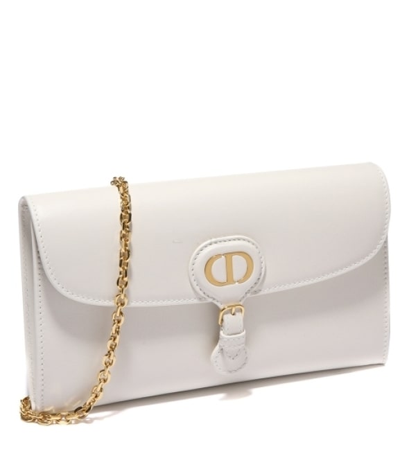 Dior Bobby East-West Pouch with Chain Latte Smooth Calfskin