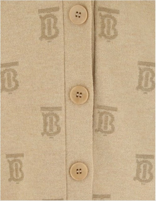 Monogram Wool Silk Blend Oversized Cardigan free