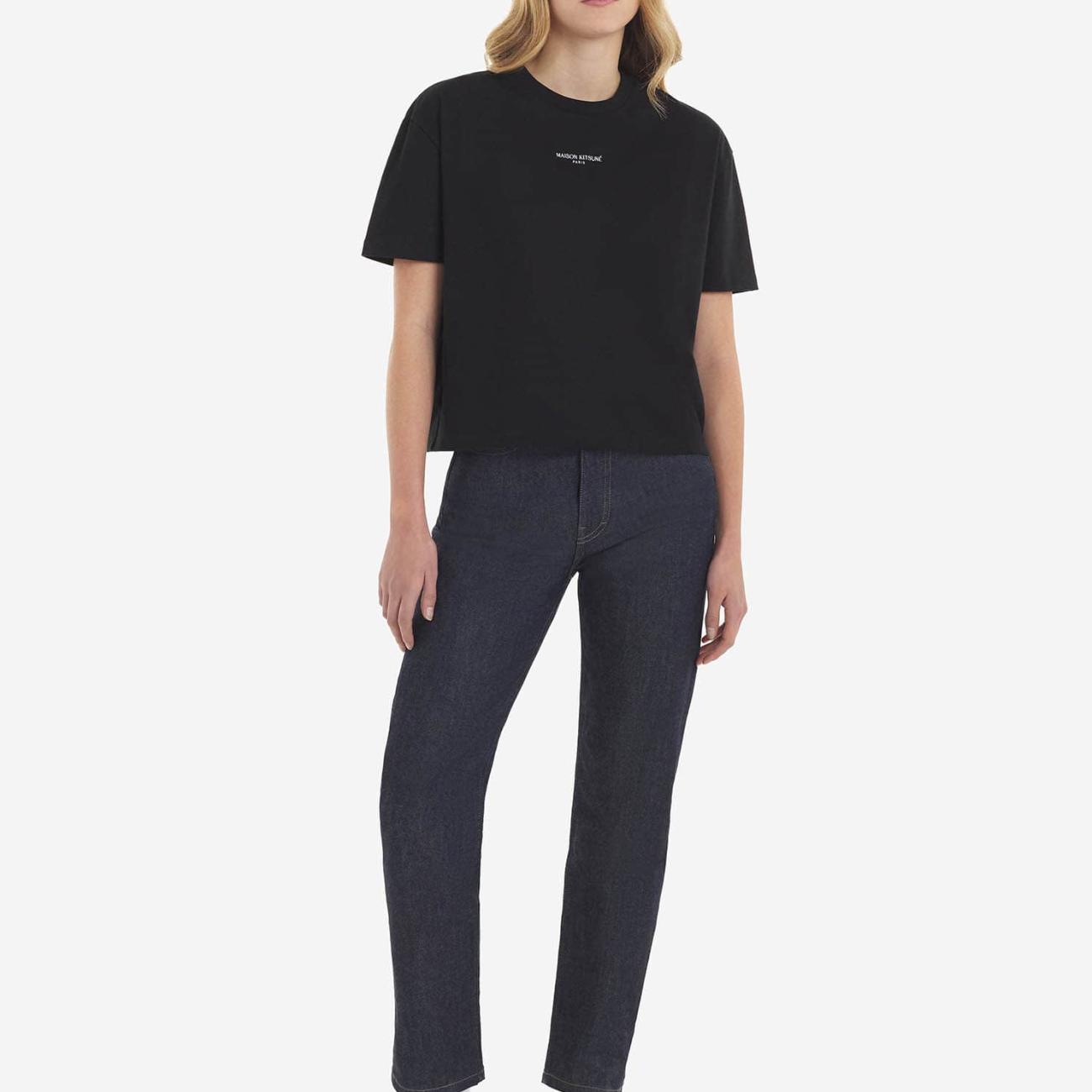 23SS MAISON KITSUNE PARIS EMBROIDERED BOXY TEE-SHIRT