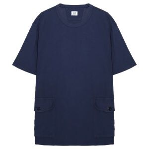 20/1 Jersey Side Pockets T-shirt blue
