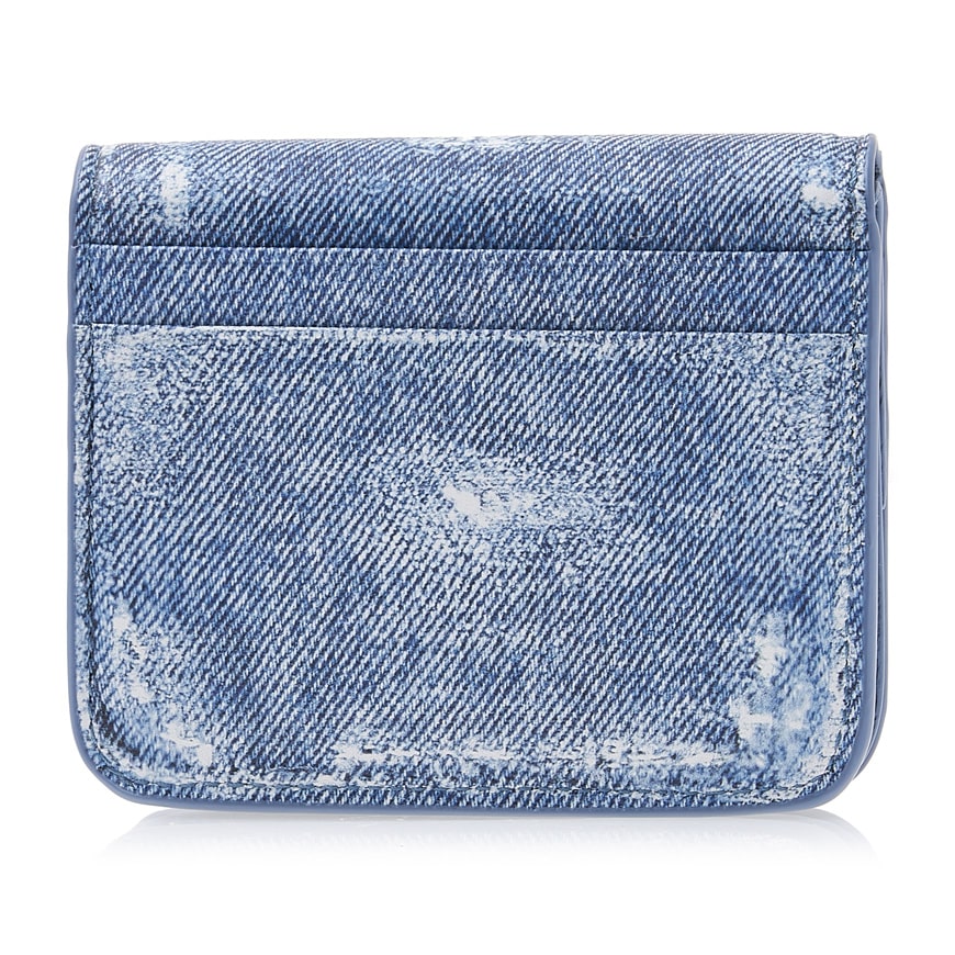 Women's denim print card holder