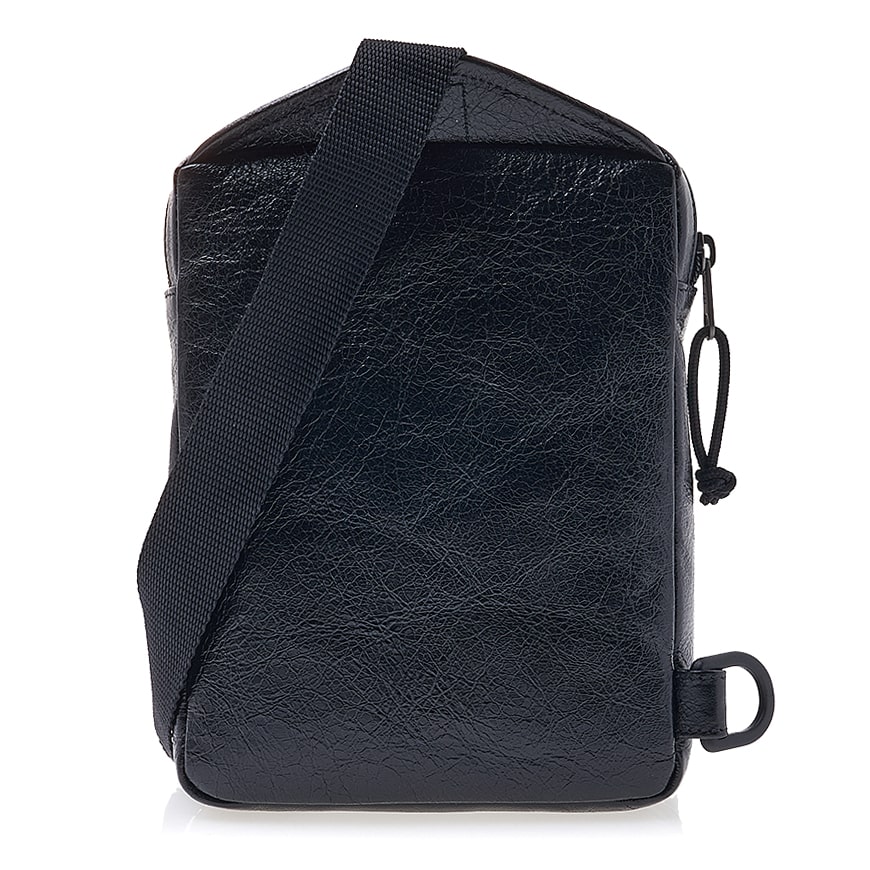MEN'S EXPLORER CROSSBODY MESSENGER BAG IN BLACK