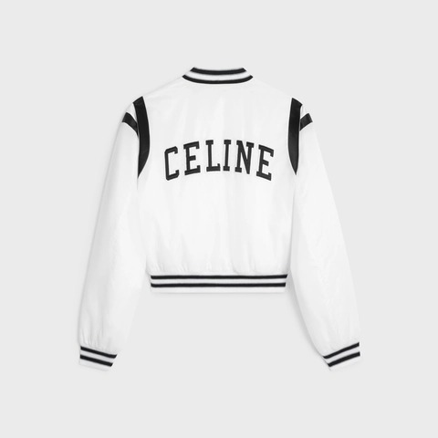 CELINE CROPPED BOMBER JACKET IN NYLON