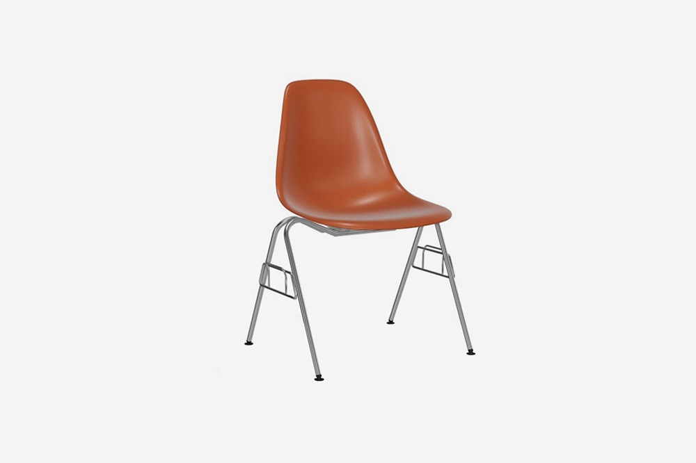 Beatrims Plastic Side Chair DSS-N Rusty Orange