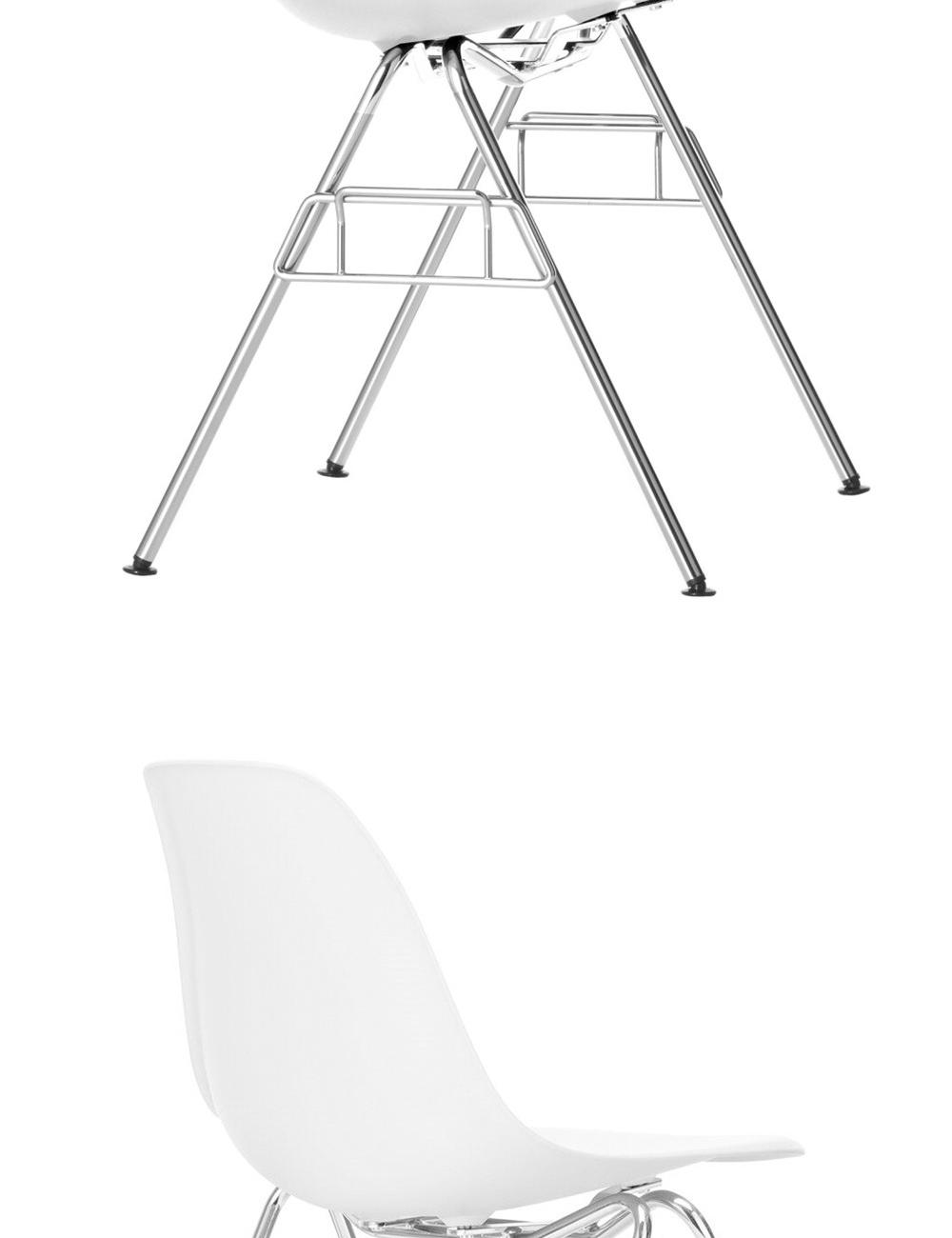 Vitrimes Plastic Side Chair DSS-N White