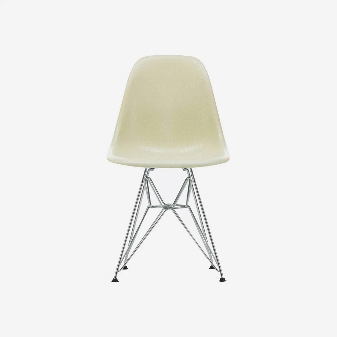 Vitra Eames Fiberglass Side Chair DSX Parchment