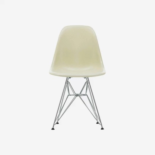 Vitra Eames Fiberglass Side Chair DSX Parchment