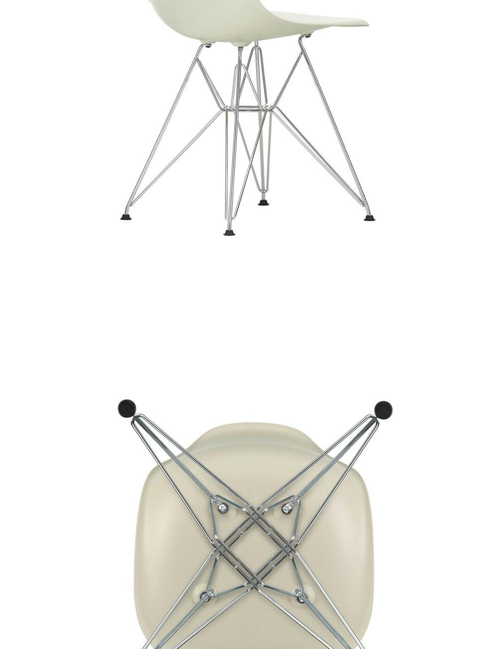 Vitra Eames Plastic Side Chair DSR Pebble